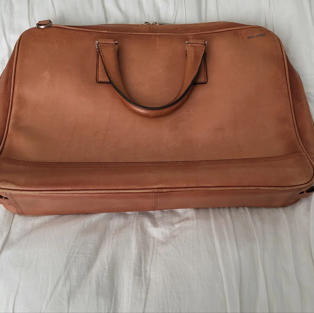 Jack Spade Fulton Leather Darrow Briefcase Laptop Bag